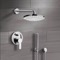 Chrome Shower System with 8